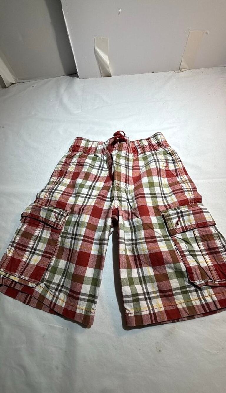 Gymboree Boys' Plaid Cargo Shorts Sz 8